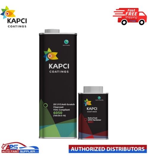 Kapci 6030 2K HS Anti-Scratch Clearcoat with 6051 EXTRA FAST hardener -7.5L KIT